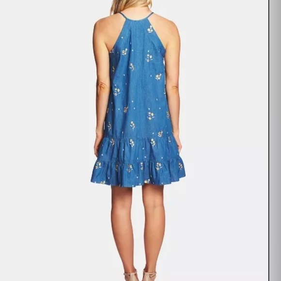 Cece Women’s Tiered Floral Embroidered Halter Dress - Picture 2 of 7